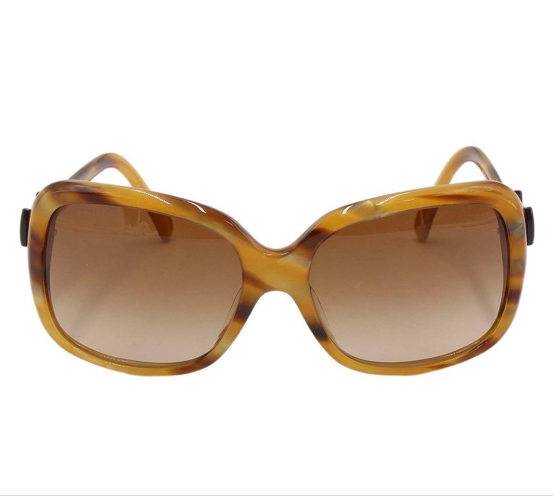 Chanel Side Ribbon Tortoiseshell Sunglasses Eyewear — view 3