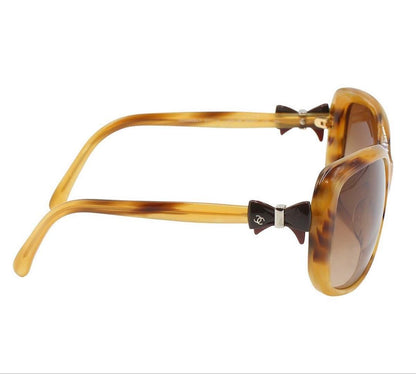 Chanel Side Ribbon Tortoiseshell Sunglasses Eyewear — view 5