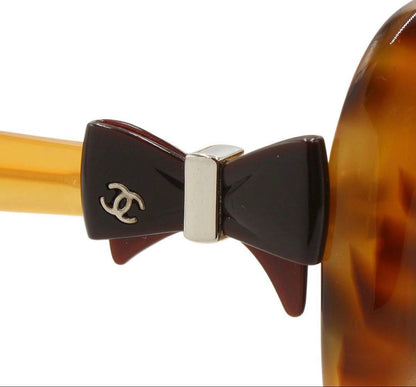 Chanel Side Ribbon Tortoiseshell Sunglasses Eyewear — view 7