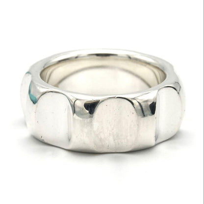 Tiffany & Co Groove Wide Ring #135 Silver