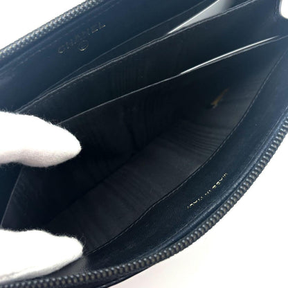 Chanel Wallet Coco Stitch Caviar Round — view 7