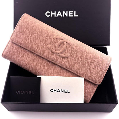 Chanel Wallet Coco Stitch Caviar Flap