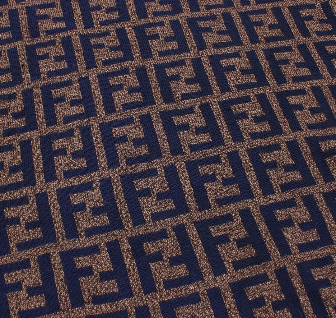 Fendi FF Logo Turtleneck Knit Sweater — view 4