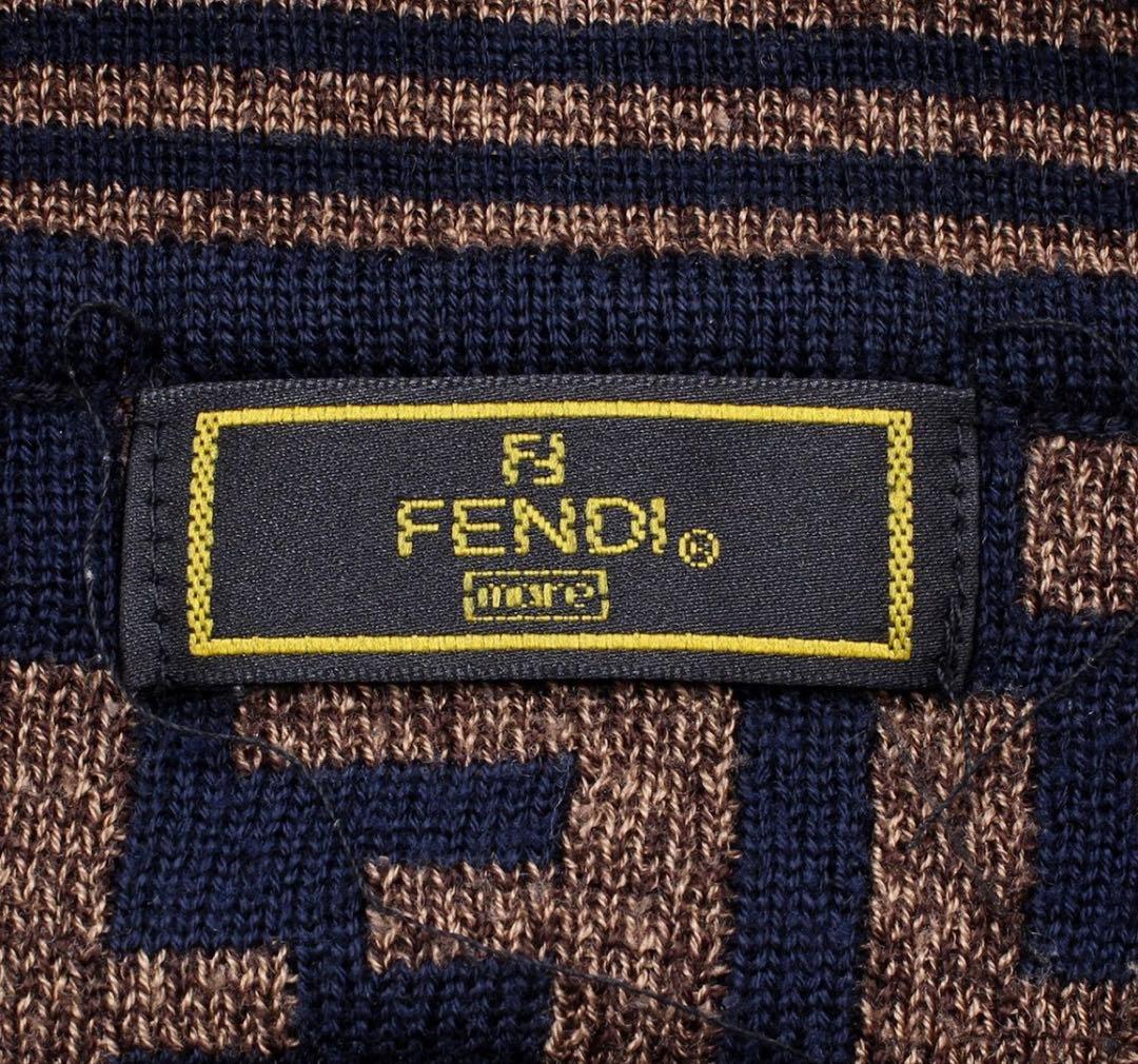 Fendi FF Logo Turtleneck Knit Sweater — view 8
