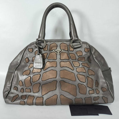 Prada Super Rare Boston Bag Croco Vintage