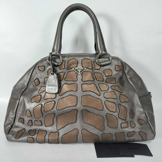 Prada Super Rare Boston Bag Croco Vintage