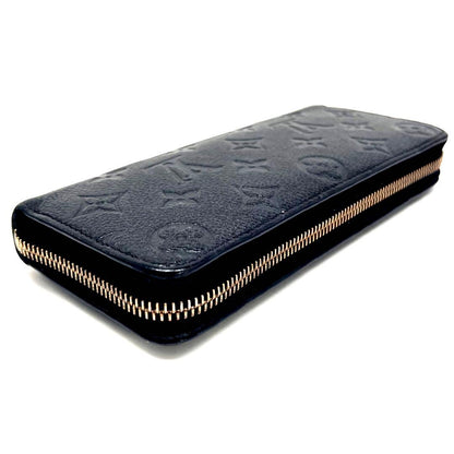 Louis Vuitton Monogram Empreinte Clemence Zippy Wallet Black — view 7