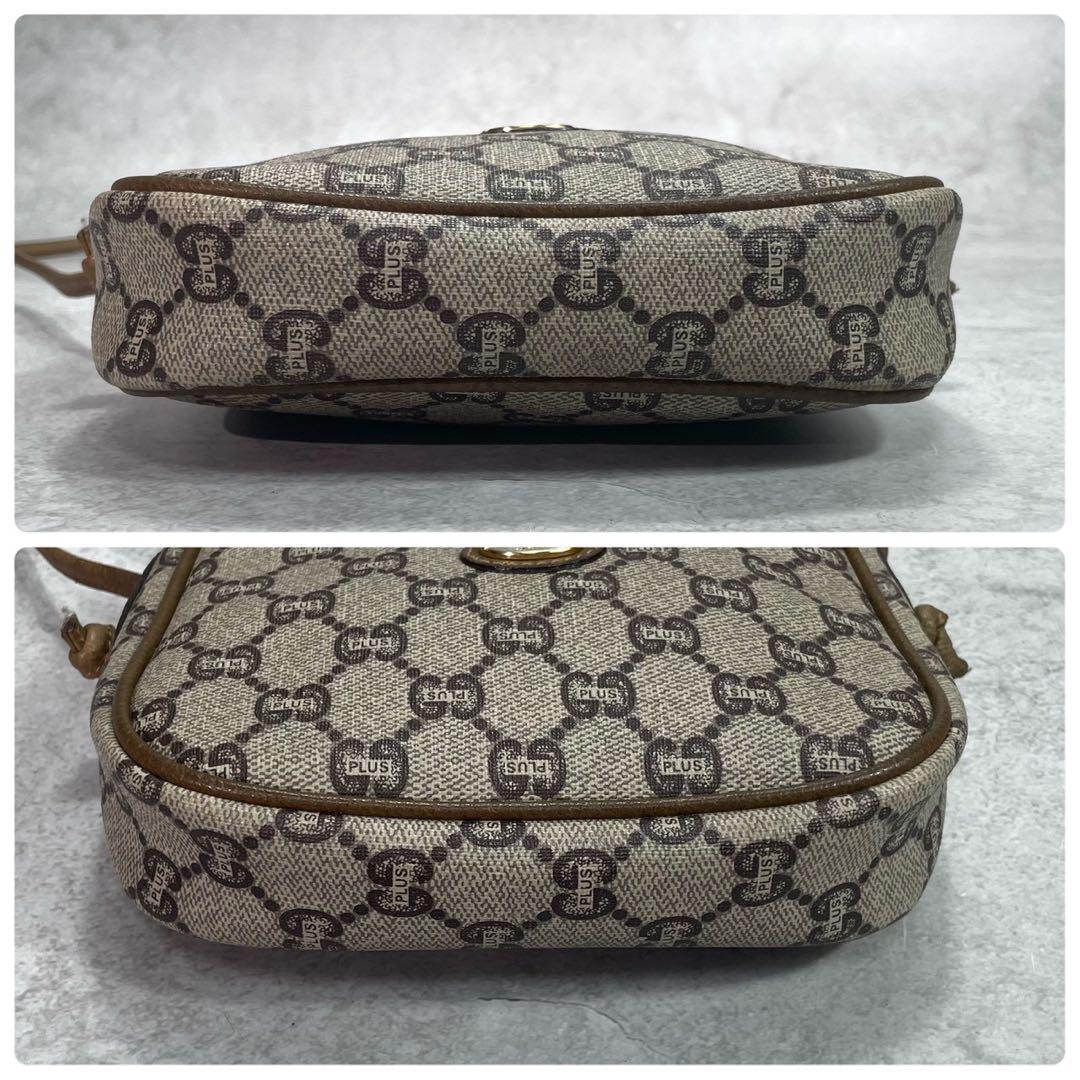 Gucci GG Shoulder Bag Brown Beige Leather — view 7
