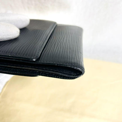 Louis Vuitton Epi Portefeuille Elise W Hook Folding Wallet