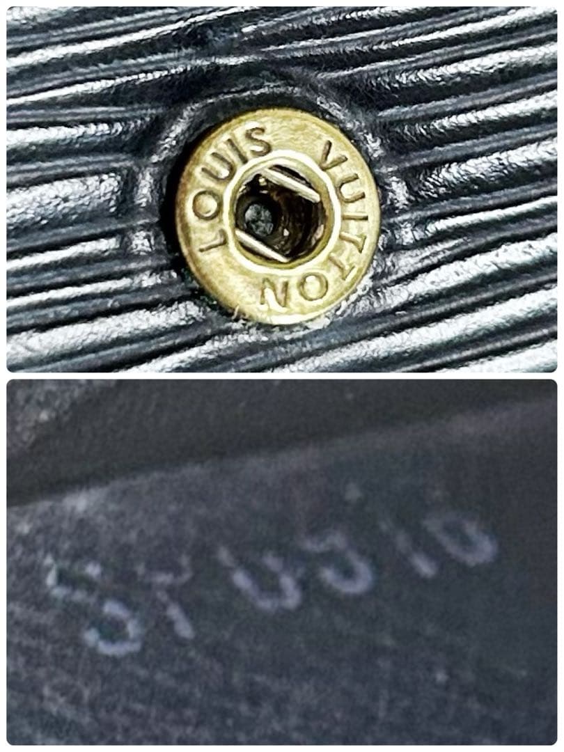 Louis Vuitton Epi Portefeuille Elise W Hook Folding Wallet