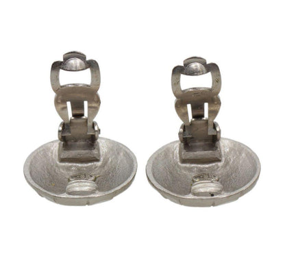 Ultra Chanel Coco Mark Round Earrings