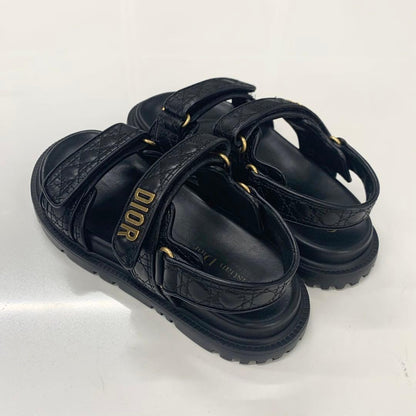 Dior Act Calfskin Logo Cannage Sandals