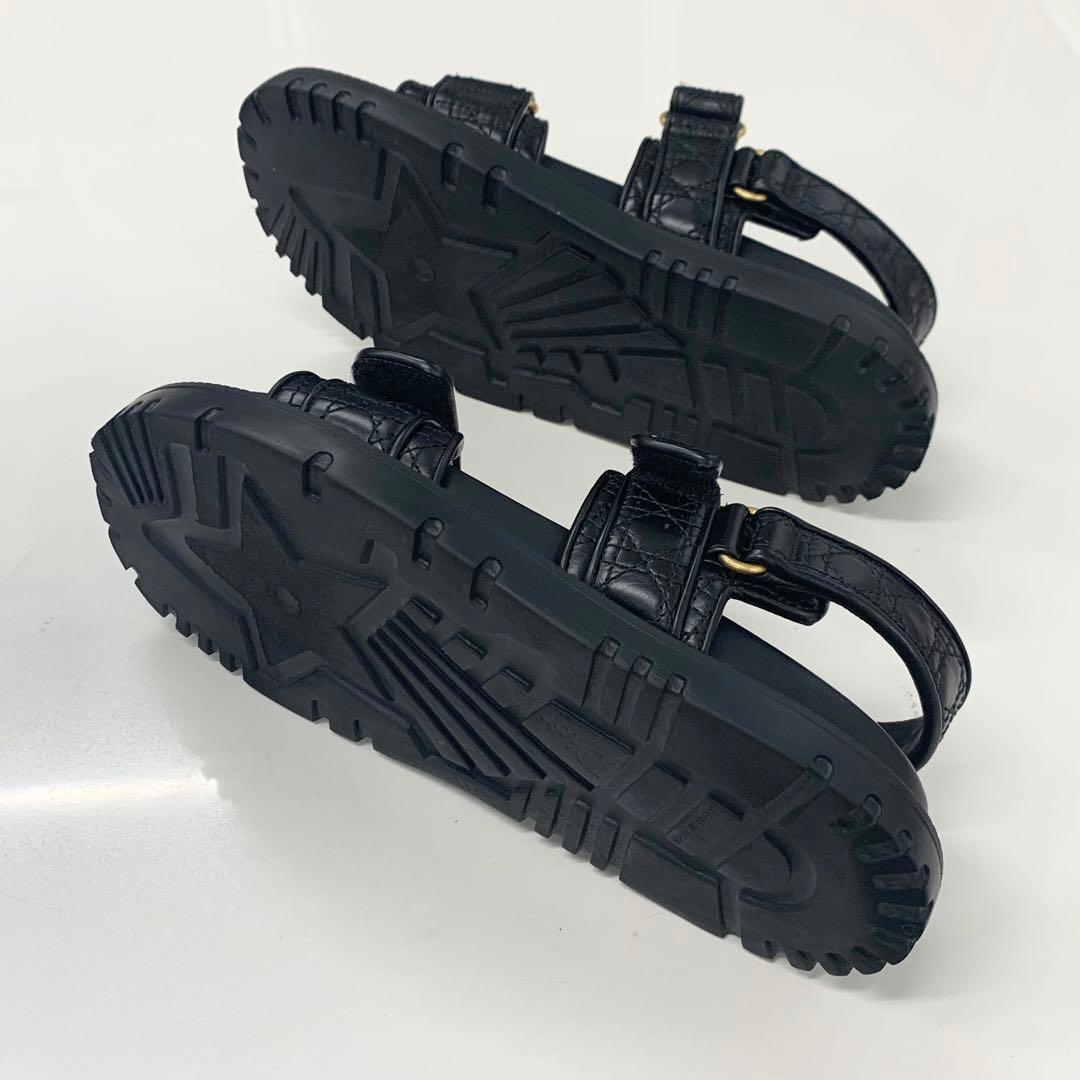 Dior Act Calfskin Logo Cannage Sandals