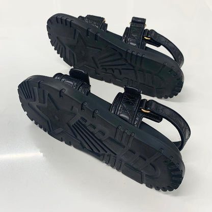 Dior Act Calfskin Logo Cannage Sandals