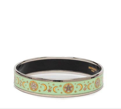Hermes Enamel MM Cloisonne Bracelet Bangle — view 3