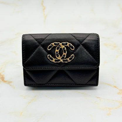 Chanel 19 Lambskin Trifold Wallet — view 2
