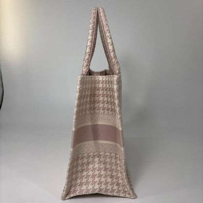Dior Book Tote Houndstooth Pattern Pink — view 6