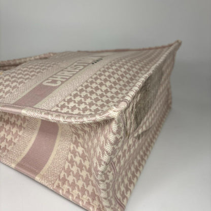 Dior Book Tote Houndstooth Pattern Pink — view 8