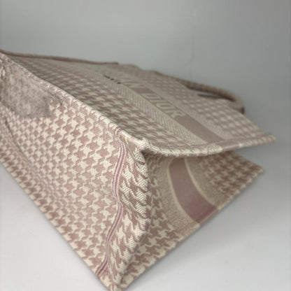 Dior Book Tote Houndstooth Pattern Pink — view 9