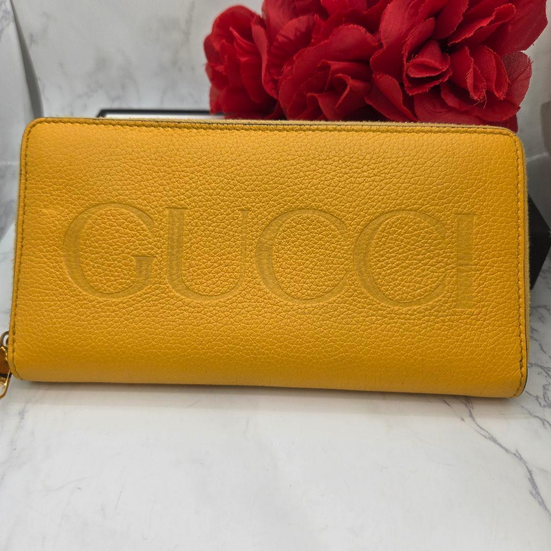 Gucci Wallet Yellow Leather