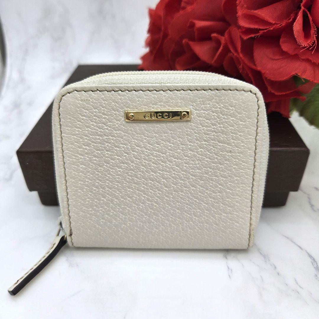 Gucci Coin Purse Wallet Flower Floral Pattern