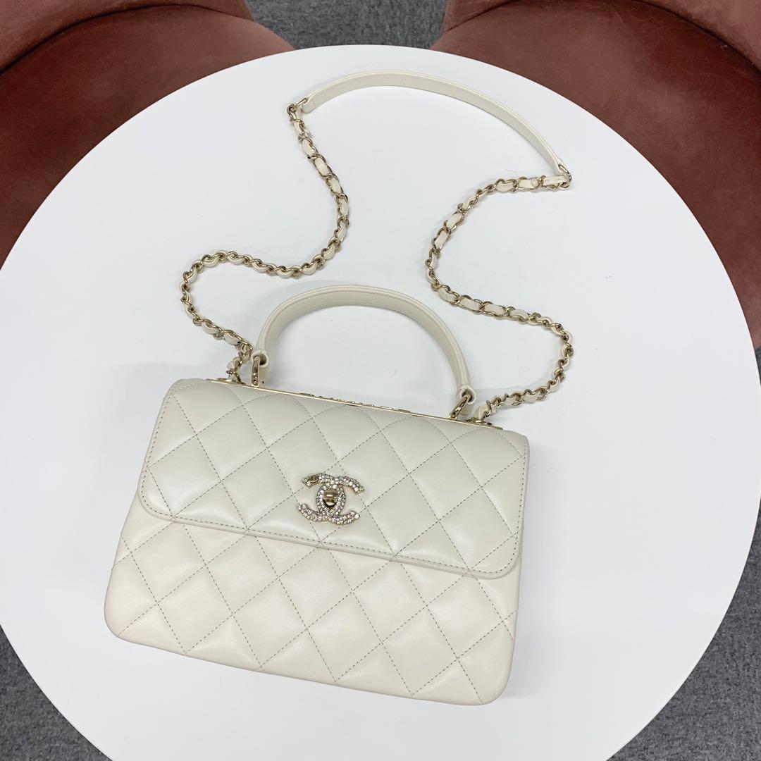 Chanel Trendy Lambskin Rhinestone Shoulder Bag — view 5
