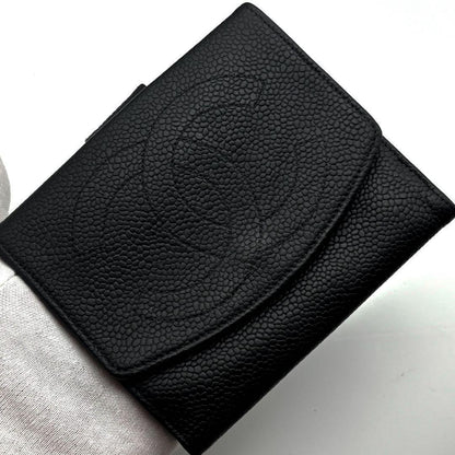Chanel Wallet Jumbo CC Logo Caviar Snap Bifold — view 2
