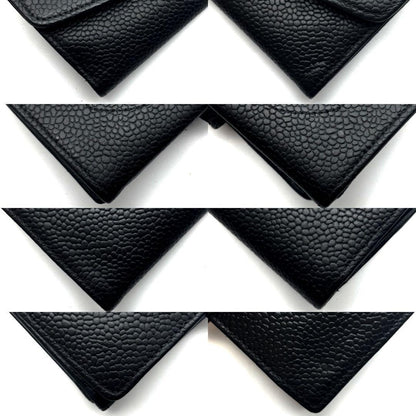 Chanel Wallet Jumbo CC Logo Caviar Snap Bifold — view 8