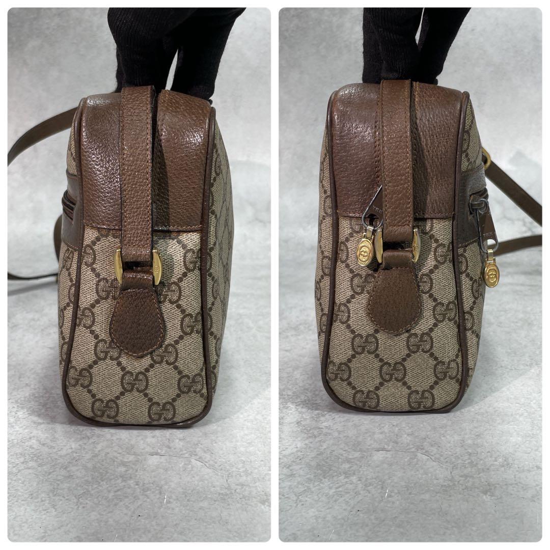 Gucci GG Sherry Line Shoulder Bag Brown Leather — view 7