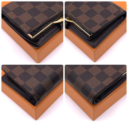 Louis Vuitton New Damier Portefeuille Viennois Bifold Wallet Brown — view 8