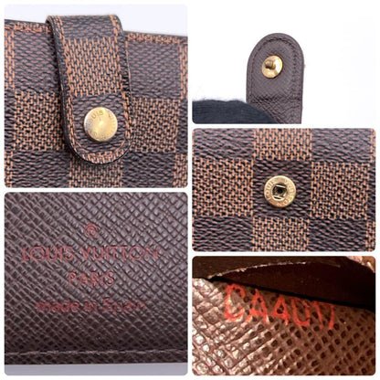 Louis Vuitton New Damier Portefeuille Viennois Bifold Wallet Brown — view 9
