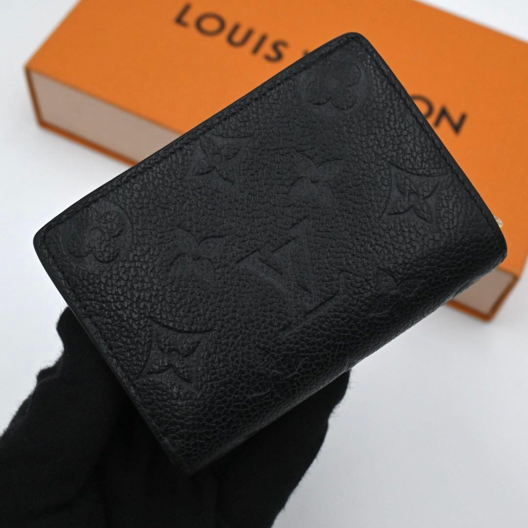 Louis Vuitton Empreinte Portefeuille Clair Bifold Wallet Black — view 2