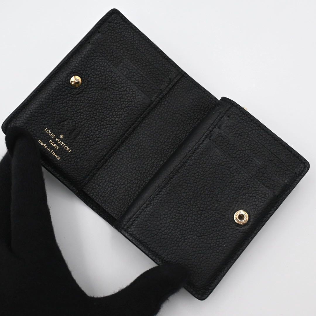 Louis Vuitton Empreinte Portefeuille Clair Bifold Wallet Black — view 3