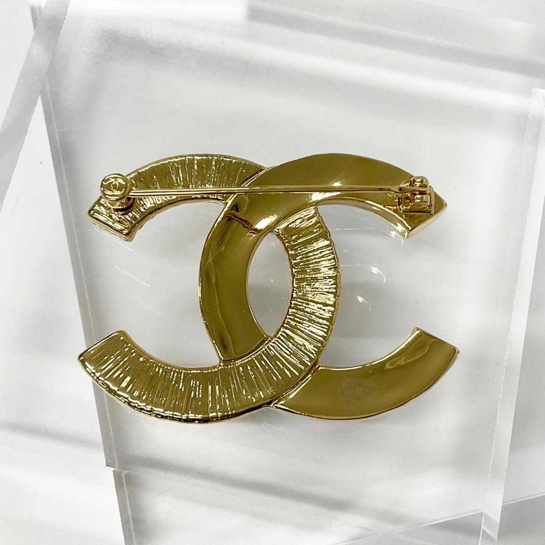Chanel Brooch Coco Mark Black