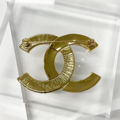 Chanel Brooch Coco Mark Black