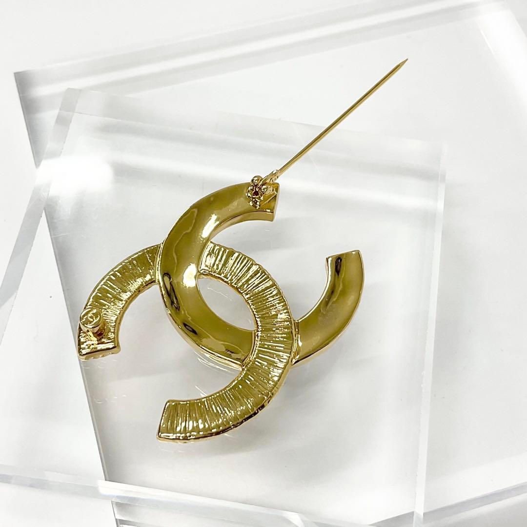 Chanel Brooch Coco Mark Black