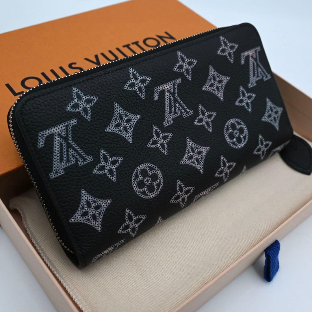 Louis Vuitton Mahina Zippy Wallet Flight Mode Black — view 2