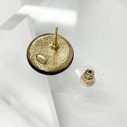Chanel Earrings Cocomark Circle Gold