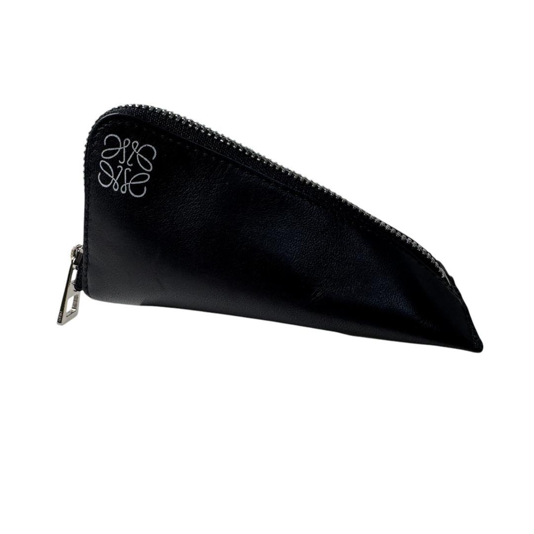 Loewe Anagram Triangle Coin Case Black