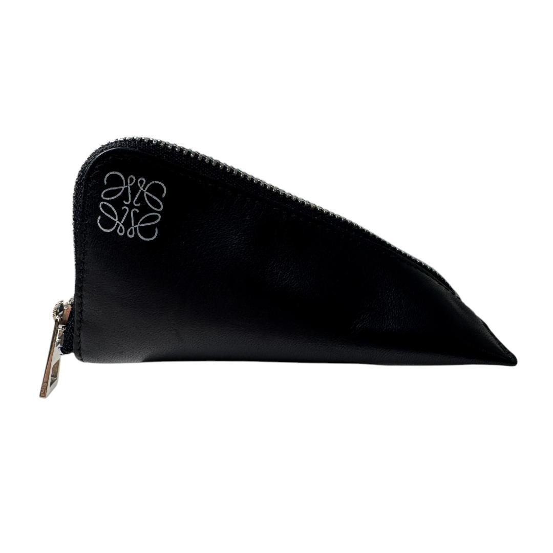 Loewe Anagram Triangle Coin Case Black — view 2