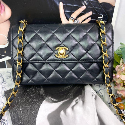 Chanel Vintage Turnlock Quilted Chain — view 2