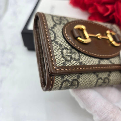 Gucci Key Case 6 Rows GG Horsebit Brown Key Holder — view 5