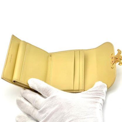 Celine Wallet Small Flap Triomphe Yellow — view 5