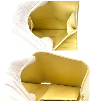 Celine Wallet Small Flap Triomphe Yellow — view 7