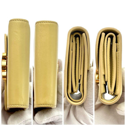 Celine Wallet Small Flap Triomphe Yellow — view 8