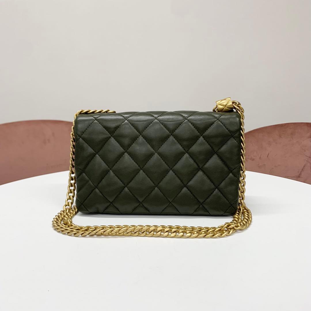 Chanel Quilted Mini Flap Bag Lambskin Chain Ring 2-Way — view 3