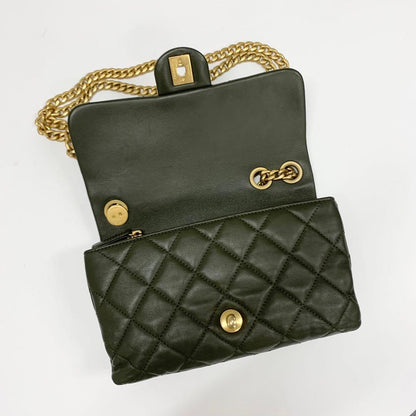 Chanel Quilted Mini Flap Bag Lambskin Chain Ring 2-Way — view 6