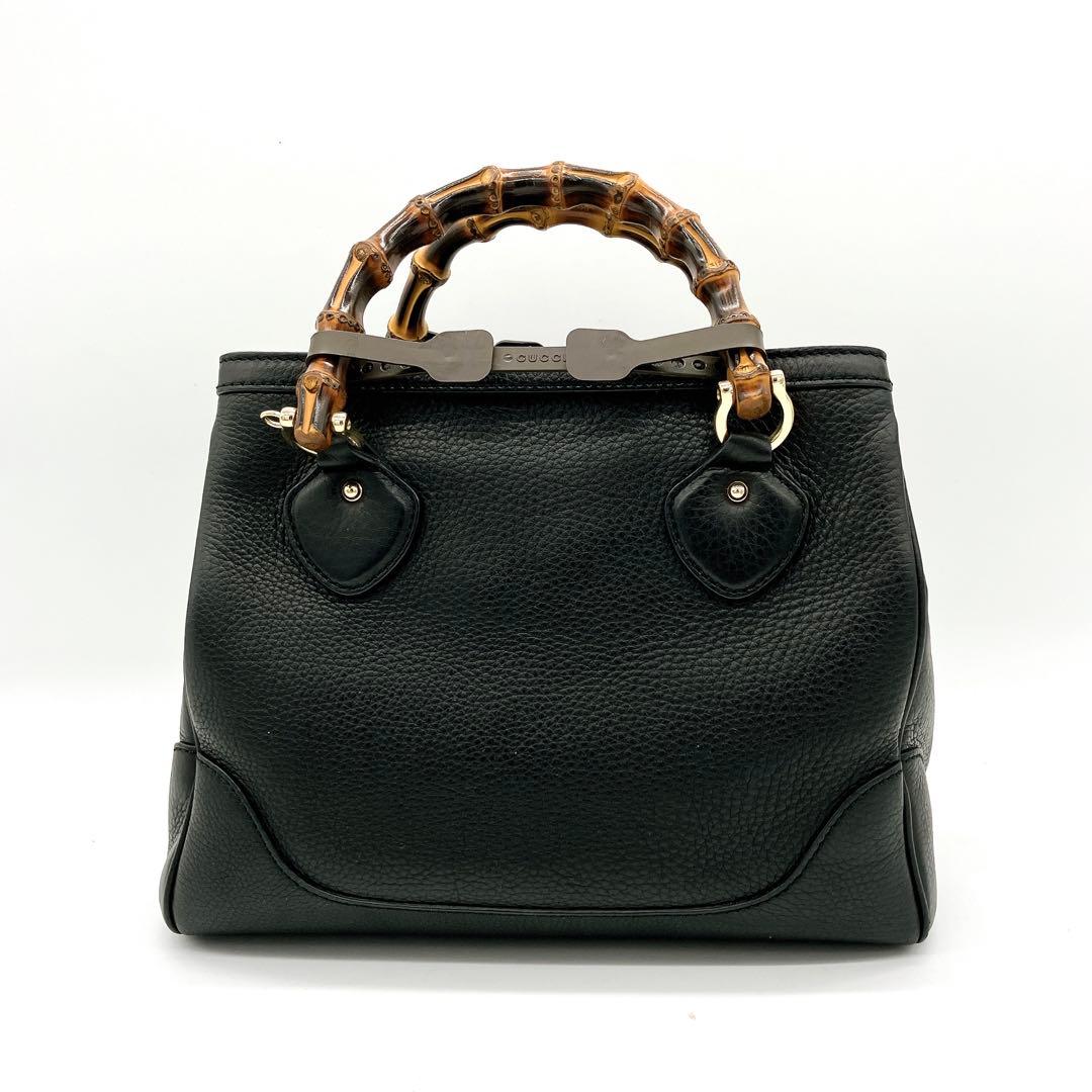Gucci 2-way Bag Diana Bamboo Tote Bag Black