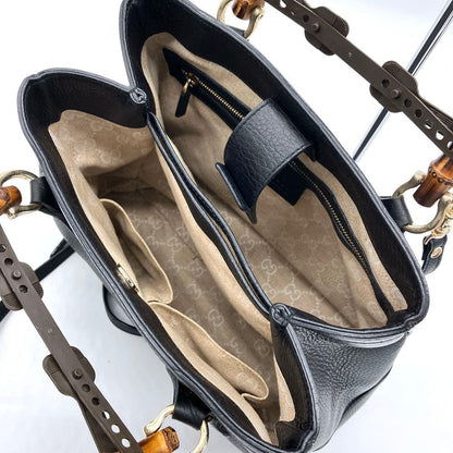Gucci 2-way Bag Diana Bamboo Tote Bag Black