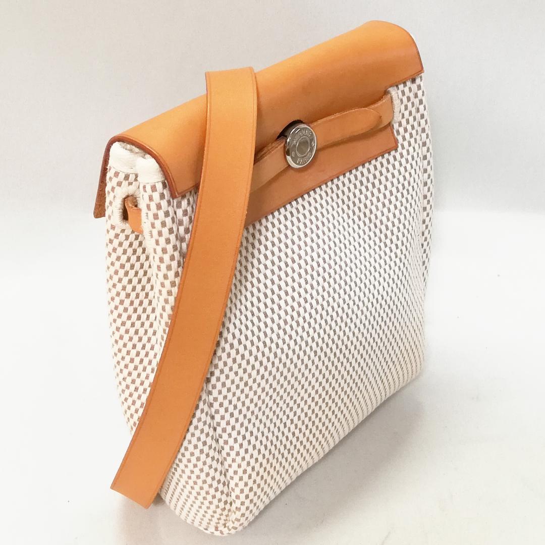 Hermes Herbag Tpm Shoulder Bag Beige